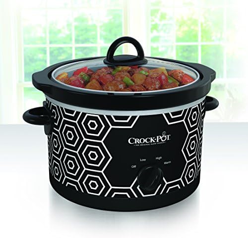4.5 Quart Portable Slow Cooker – Black & White - Curated Catalog T2