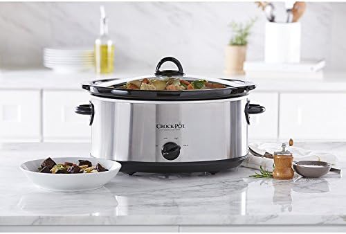 7 Quart Oval Manual Slow Cooker – Stainless Steel - Curated Catalog F4