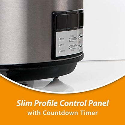 8 Quart Programmable Slow Cooker with Auto Warm - Curated Catalog U1