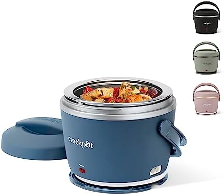 Electric Lunch Box Food Warmer 20oz – Faded Blue - Curated Catalog B5