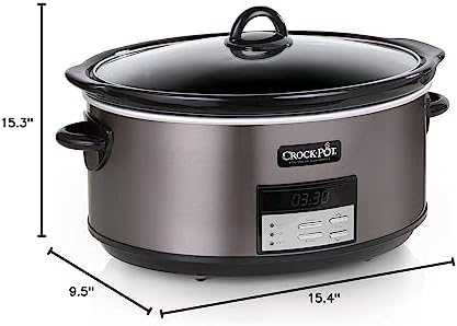 8 Quart Programmable Slow Cooker with Auto Warm - Curated Catalog U1