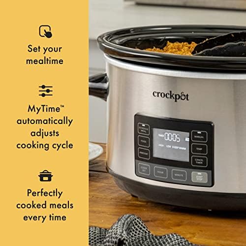 7 Quart Portable Programmable Slow Cooker with Timer - Curated Catalog C0