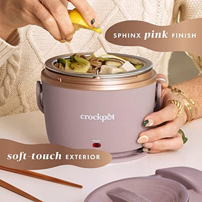 Electric Lunch Box Food Warmer 20oz – Blush Pink - Curated Catalog J6
