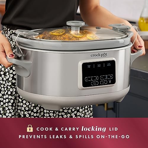 7 Quart Programmable Cook & Carry Slow Cooker - Curated Catalog I9