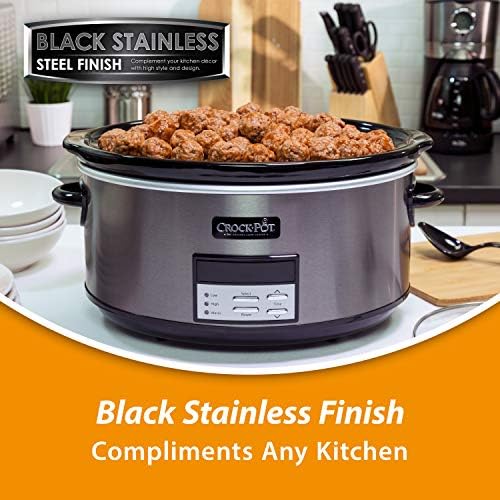 8 Quart Programmable Slow Cooker with Auto Warm - Curated Catalog U1