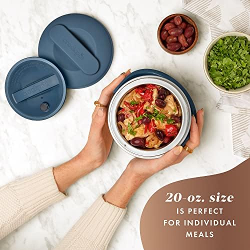 Electric Lunch Box Food Warmer 20oz – Faded Blue - Curated Catalog B5
