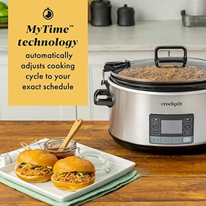 7 Quart Portable Programmable Slow Cooker with Timer - Curated Catalog C0