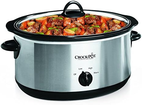 7 Quart Oval Manual Slow Cooker – Stainless Steel - Curated Catalog F4