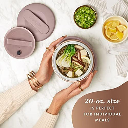 Electric Lunch Box Food Warmer 20oz – Blush Pink - Curated Catalog J6
