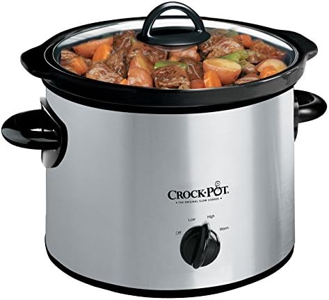 3 Quart Manual Slow Cooker – Silver - Curated Catalog T7