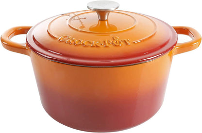 3 Quart Enameled Cast Iron Dutch Oven – Aqua - Curated Catalog X7