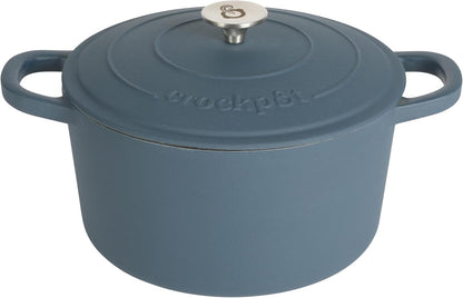 3 Quart Enameled Cast Iron Dutch Oven – Aqua - Curated Catalog X7