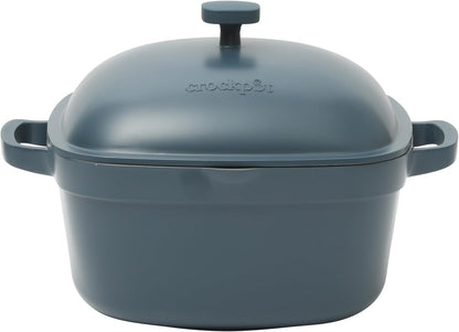 3 Quart Enameled Cast Iron Dutch Oven – Aqua - Curated Catalog X7